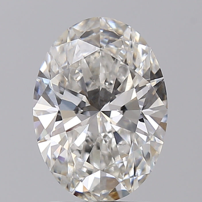 IGI Certified 2.05 CT Oval Lab Grown Diamond, G Color