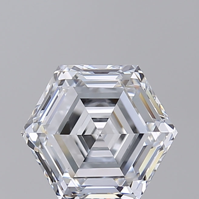 IGI Certified 2.05 Carat Hexagonal Cut Lab-Grown Diamond