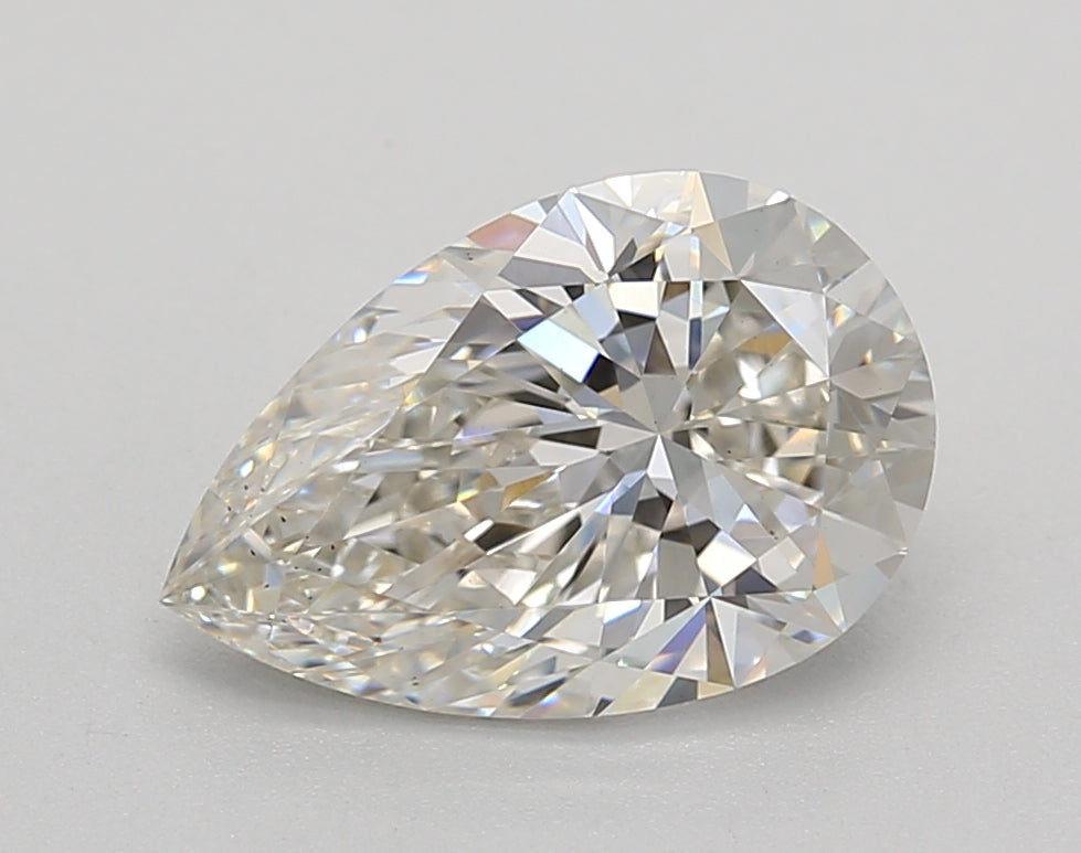 IGI Certified 2.06 CT Pear Cut Lab-Grown Diamond, G Color, VS2 Clarity