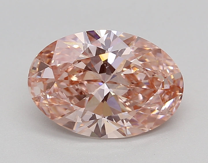 IGI Certified 2.08 CT Oval Lab Grown Diamond, Fancy Vivid Pink