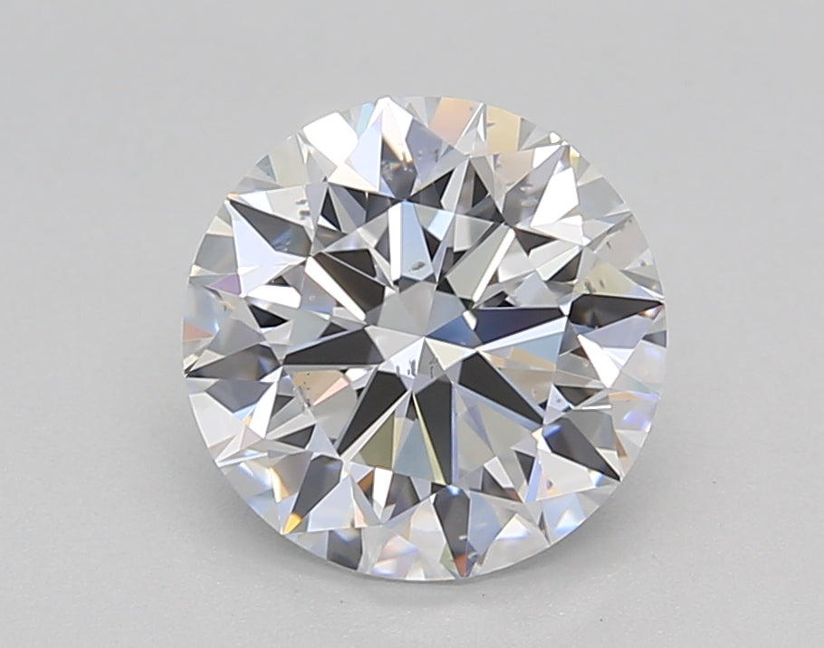 IGI Certified 2.08 CT Round Cut Lab Grown Diamond with SI1 Clarity and D Color