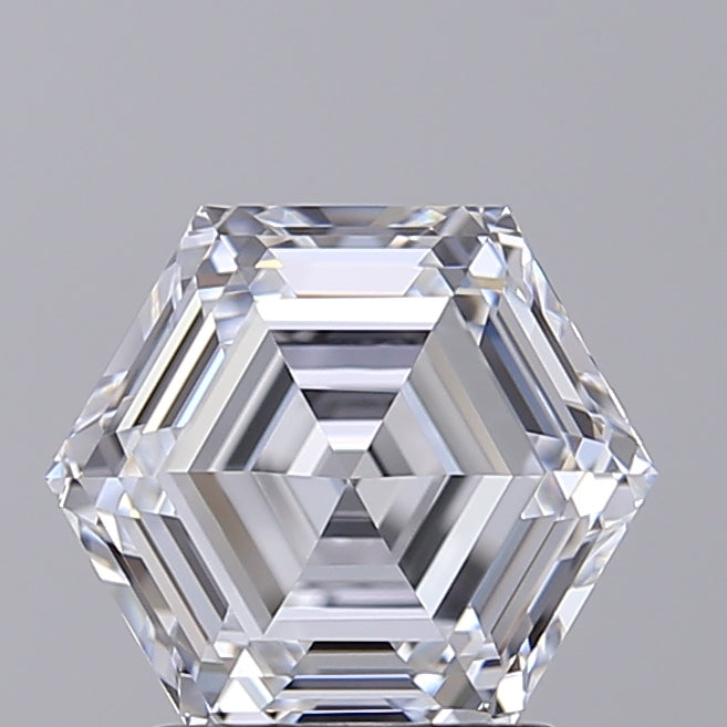 IGI Certified 2.21 CT HPHT Hexagonal Lab Grown Diamond, D VVS1