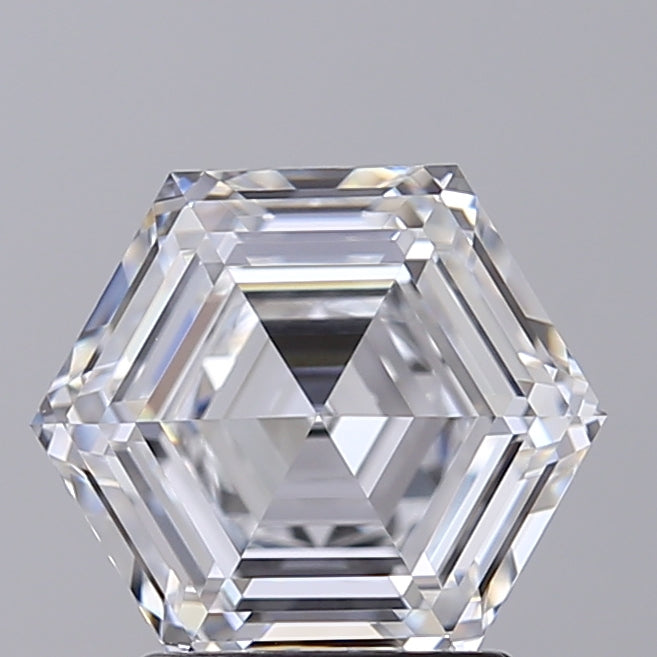 IGI Certified 2.31 Carat Hexagonal Cut Lab-Grown Diamond