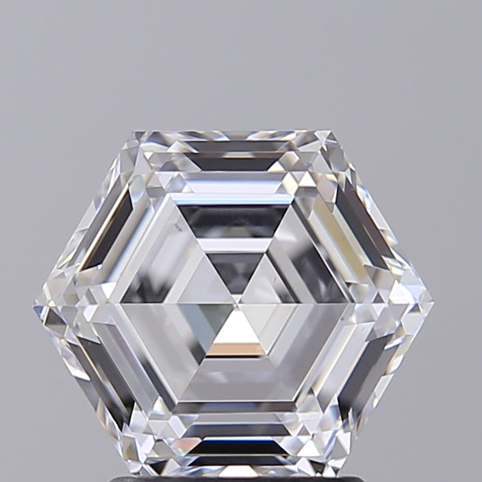 IGI Certified 2.49 CT HPHT Hexagonal Lab Grown Diamond, D VS2