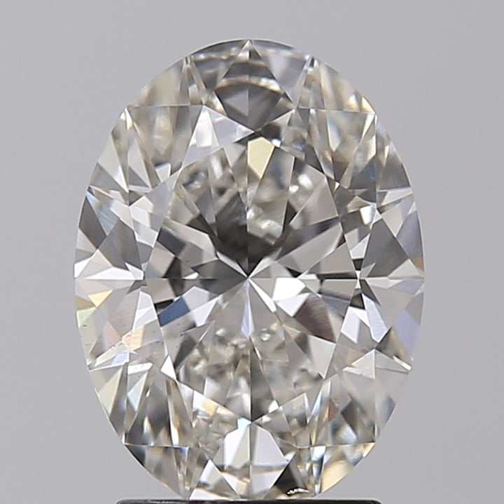 IGI Certified 2.59 CT Oval Lab Grown Diamond, H Color