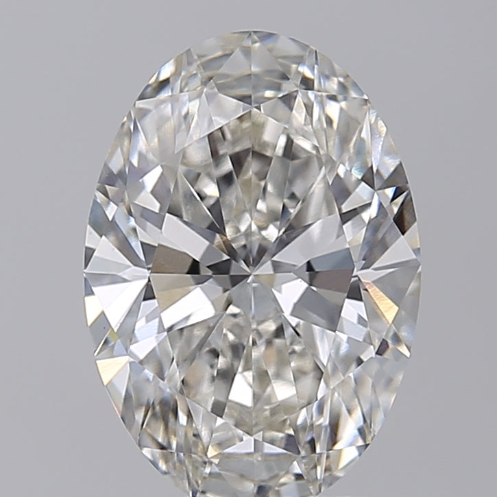 IGI Certified 2.65 CT Oval Lab Grown Diamond, G Color