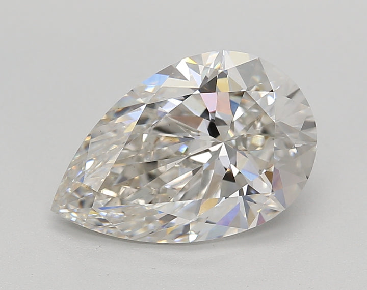 IGI Certified 2.74 CT Pear Cut Lab-Grown Diamond, H Color, VS1 Clarity