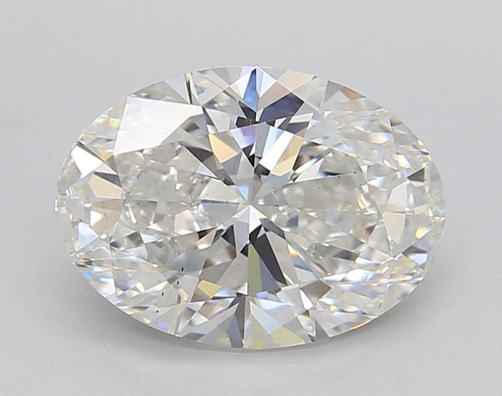 IGI Certified 2.86 CT Oval Lab Grown Diamond, F Color