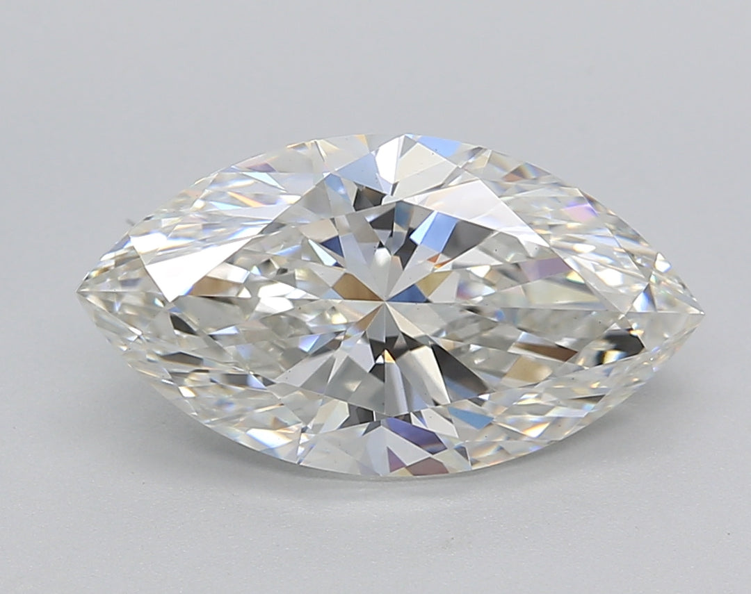 IGI Certified 3.00 CT Marquise Cut Lab Grown Diamond - G Color, VS1 Clarity