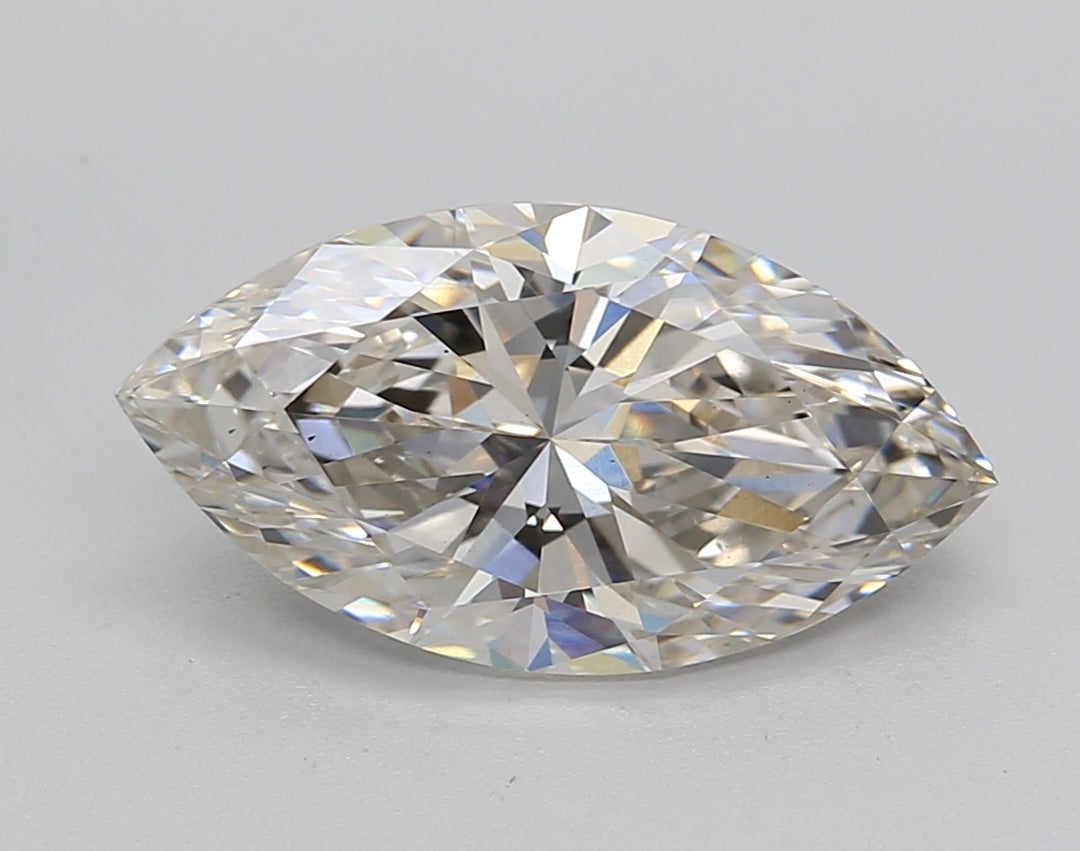 IGI Certified 3.00 CT Marquise Lab-Grown Diamond: I Color, VS2 Clarity