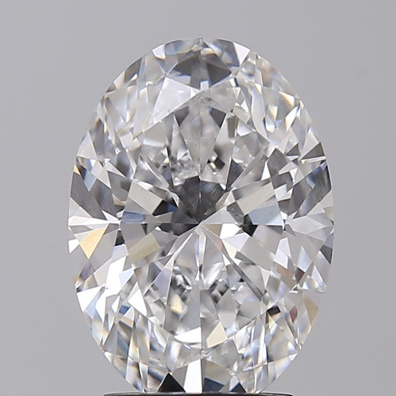 IGI Certified 3.00 CT Oval Lab-Grown Diamond: D Color, VS1 Clarity