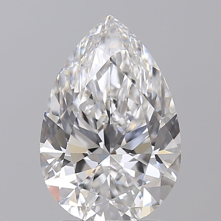 IGI Certified 3.00 CT Pear Lab-Grown Diamond: E Color, VS1 Clarity