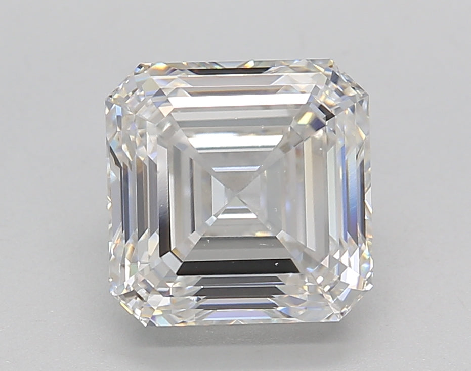 IGI Certified 3.00 CT Square Emerald Lab-Grown Diamond: G Color, VS2 Clarity