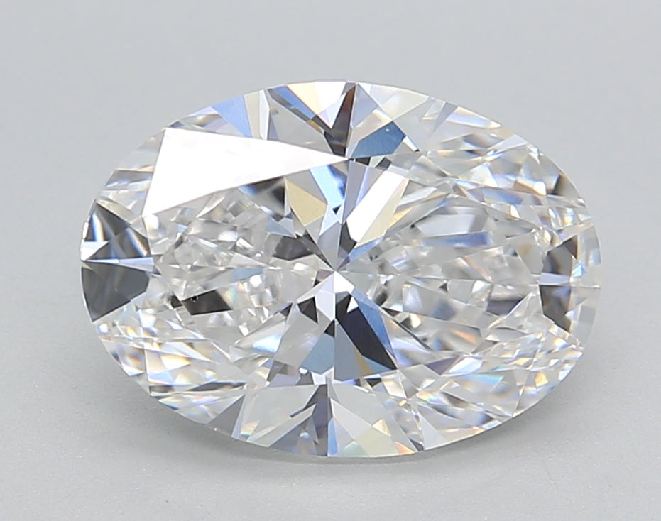 IGI Certified 3.00 ct Oval Cut Lab Grown Diamond - E Color, VS2 Clarity