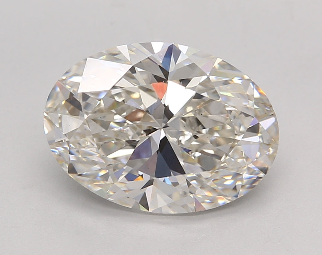 IGI Certified 3.01 CT Oval Lab Grown Diamond - H Color, VS2 Clarity