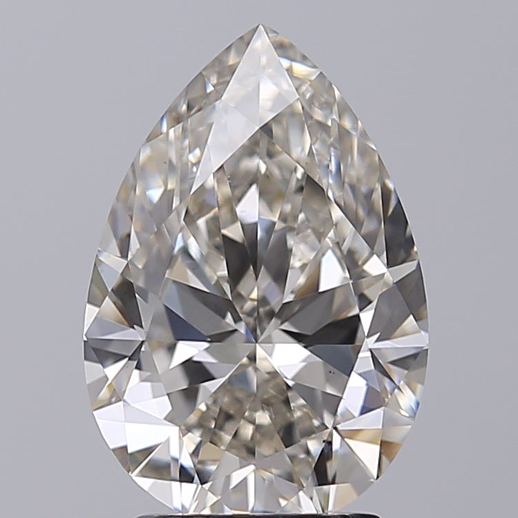 IGI Certified 3.01 ct Pear Cut Lab Grown Diamond I VS2