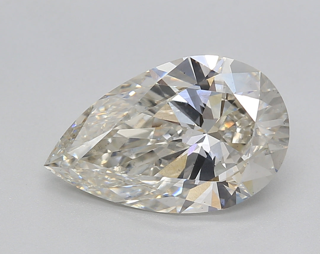 IGI Certified 3.02 ct Pear CVD Lab Grown Diamond I SI1