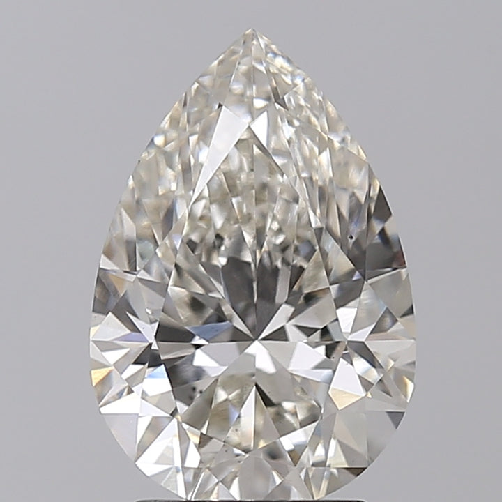 IGI Certified 3.04 ct Pear CVD Lab Grown Diamond H VS1