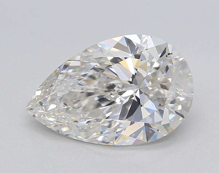 IGI Certified 3.04 ct Pear Cut Lab Grown Diamond F VS2