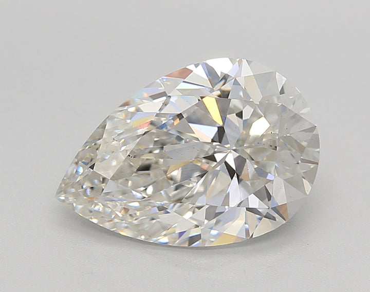 IGI Certified 3.04 ct Pear Cut Lab Grown Diamond G VS2