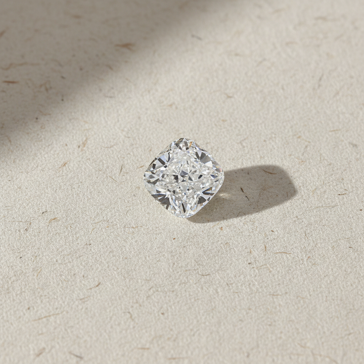 3.05 Carat Cushion Cut Lab Grown Diamond, VS1/E