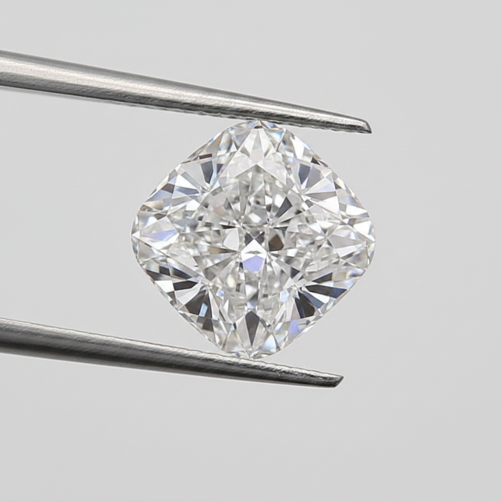 3.05 Carat Cushion Cut Lab Grown Diamond, VS1/E