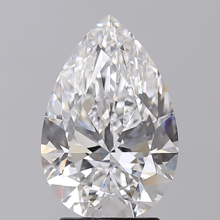 IGI Certified 3.05 ct Pear Cut Lab Grown Diamond E VS1