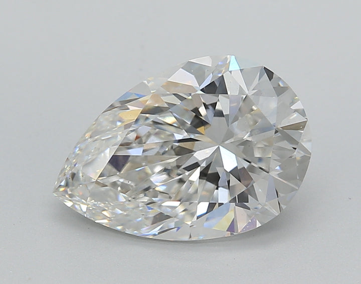 IGI Certified 3.07 ct Pear Cut Lab Grown Diamond G VS2