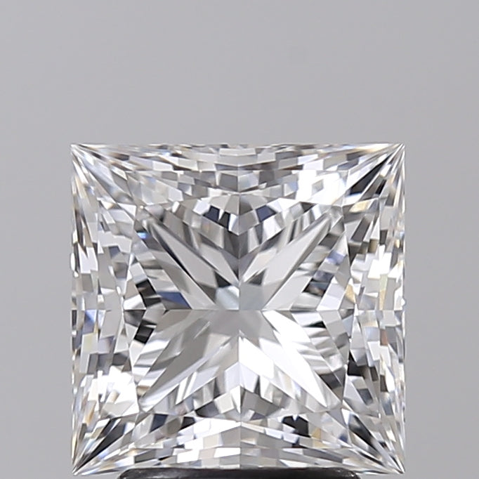 IGI Certified 3.10 CT Princess Cut Lab Grown Diamond - VVS2 Clarity, Color Grade F