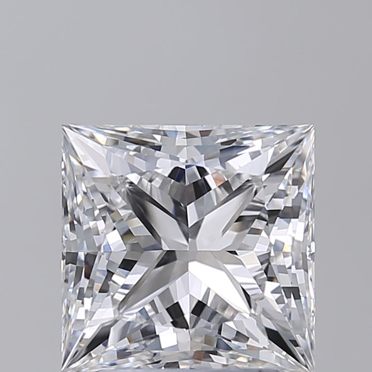 IGI Certified 3.14 CT Princess Cut Lab Grown Diamond - VVS2 Clarity, Color Grade E