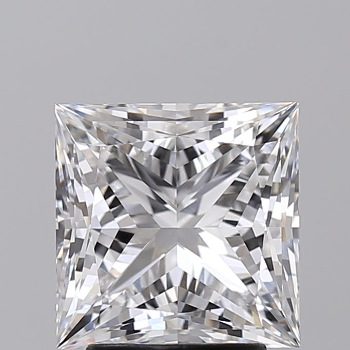 IGI Certified 3.18 CT Princess Cut Lab Grown Diamond - VVS2 Clarity, Color Grade E