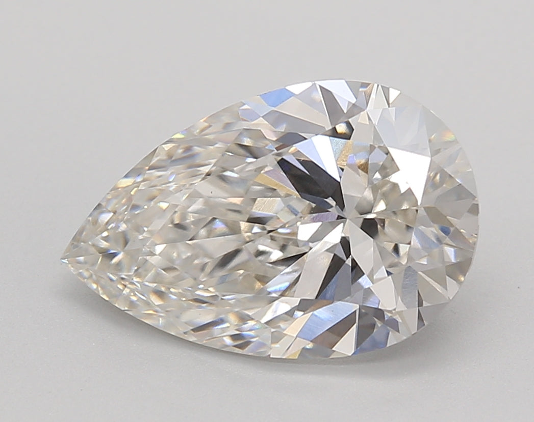 IGI Certified 3.18 ct Pear Cut Lab Grown Diamond G VS1