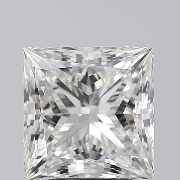 IGI Certified 3.27 CT Princess Cut Lab-Grown Diamond - H Color, VVS2 Clarity