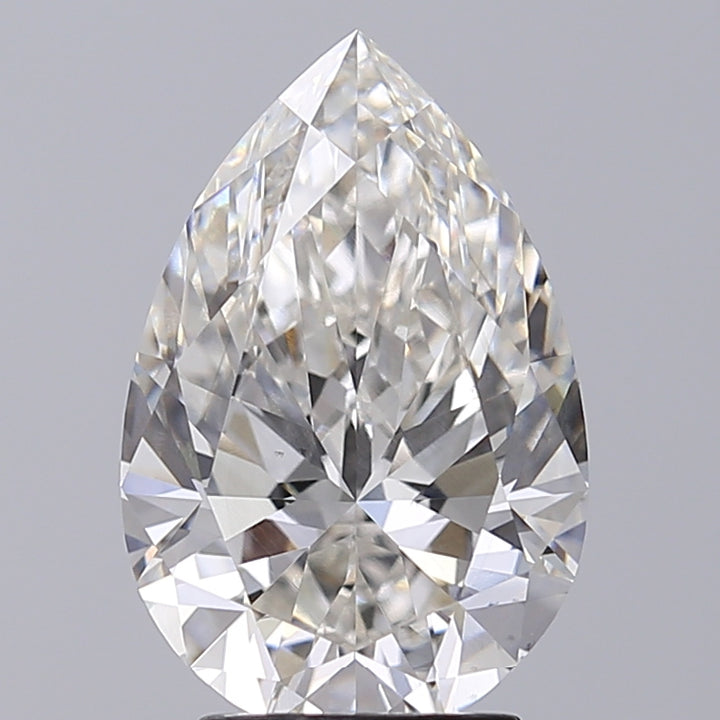 IGI Certified 3.34 ct Pear Cut Lab Grown Diamond H VS2