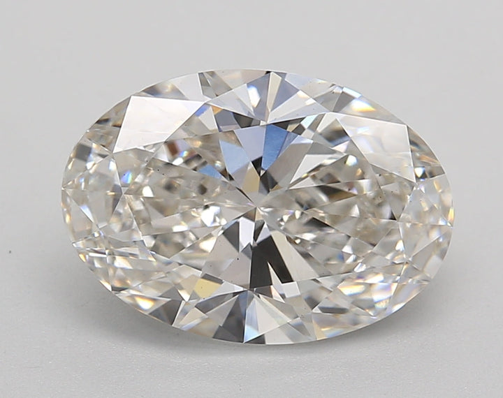 IGI Certified 3.46 CT Oval Lab Grown Diamond - H Color, VS1 Clarity