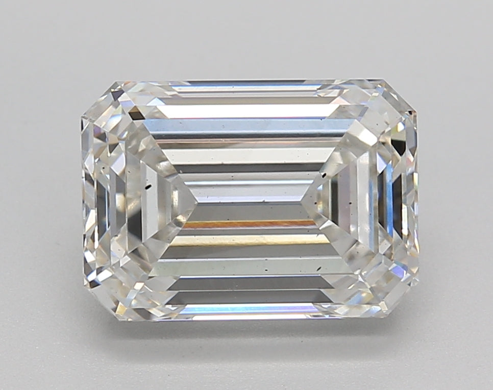 IGI Certified 3.49 CT H Color SI1 Emerald Cut Lab-Grown Diamond