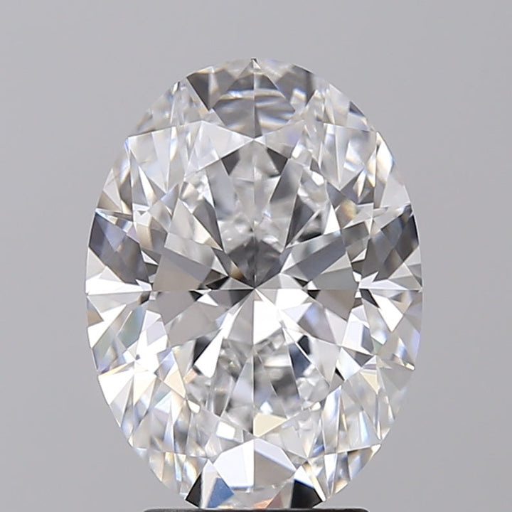 IGI Certified 3.72 CT Oval Cut Lab Grown Diamond, E Color, VVS2 Clarity, CVD Type