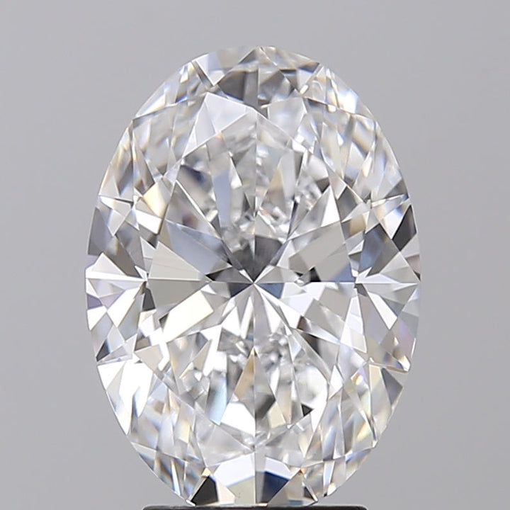 IGI Certified 3.82 CT Oval Cut Lab Grown Diamond - D Color, VVS2 Clarity, CVD Type