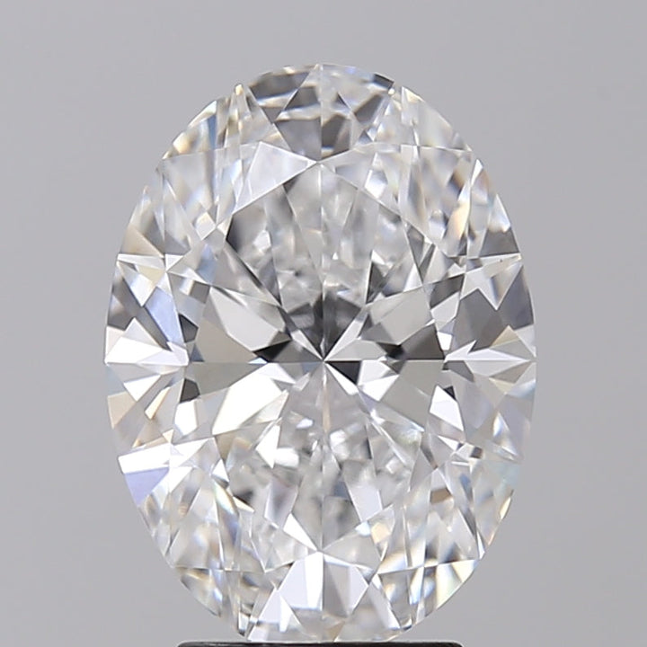 IGI Certified 3.82 CT Oval Cut Lab Grown Diamond, VVS2 D Color, Excellent Polish and Symmetry.