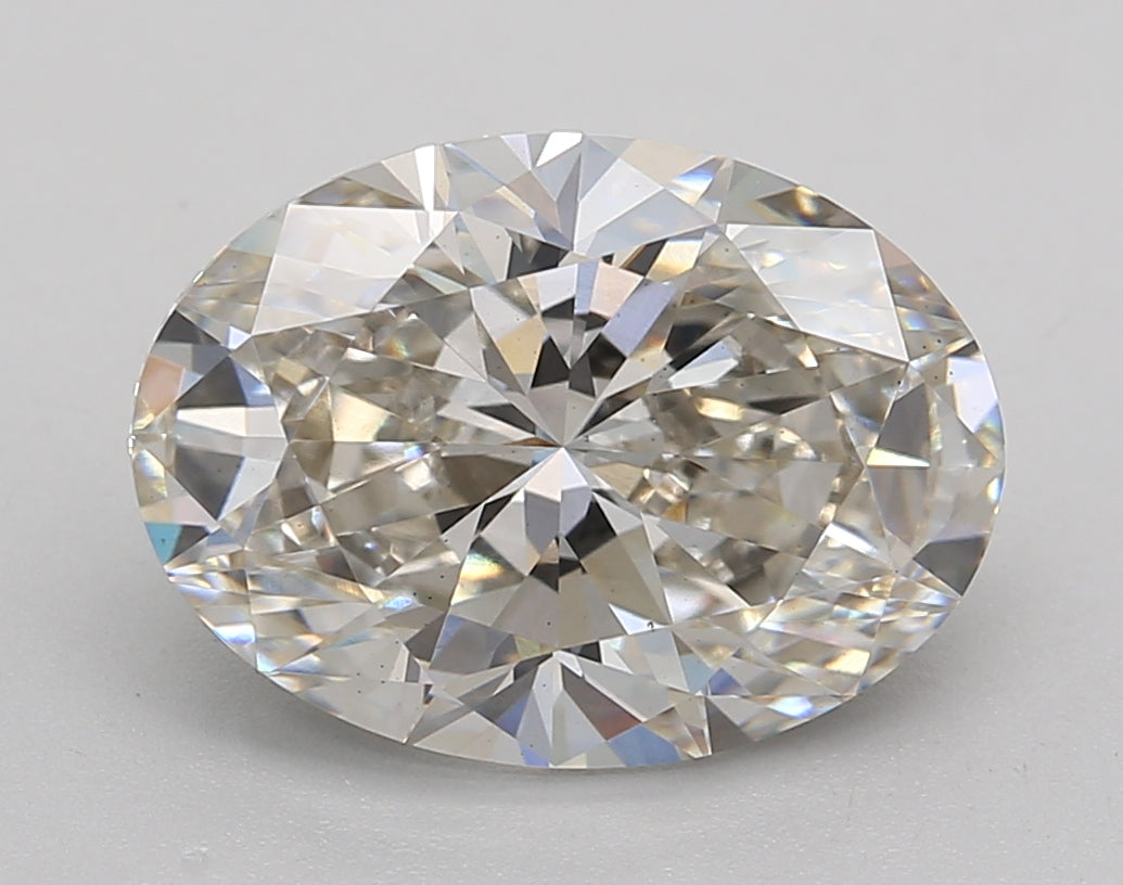 IGI Certified 3.83 CT Oval Lab Grown Diamond - I Color, VS1 Clarity