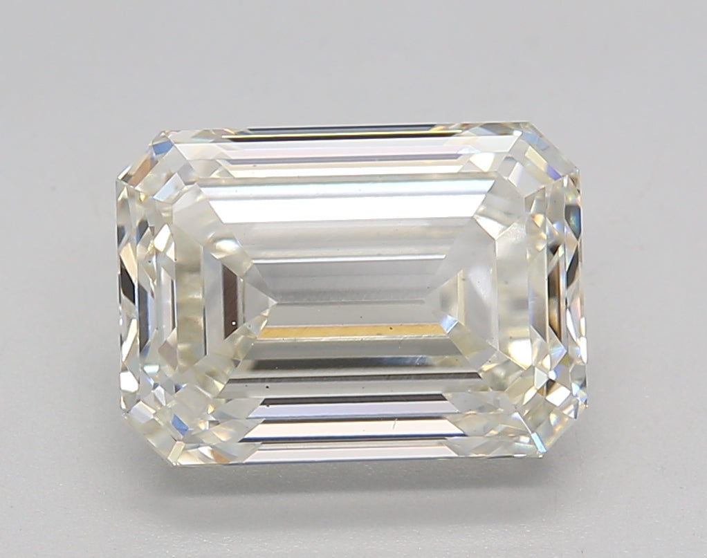 IGI Certified 4.01 CT Emerald Cut Lab Grown Diamond, I Color, VS2 Clarity