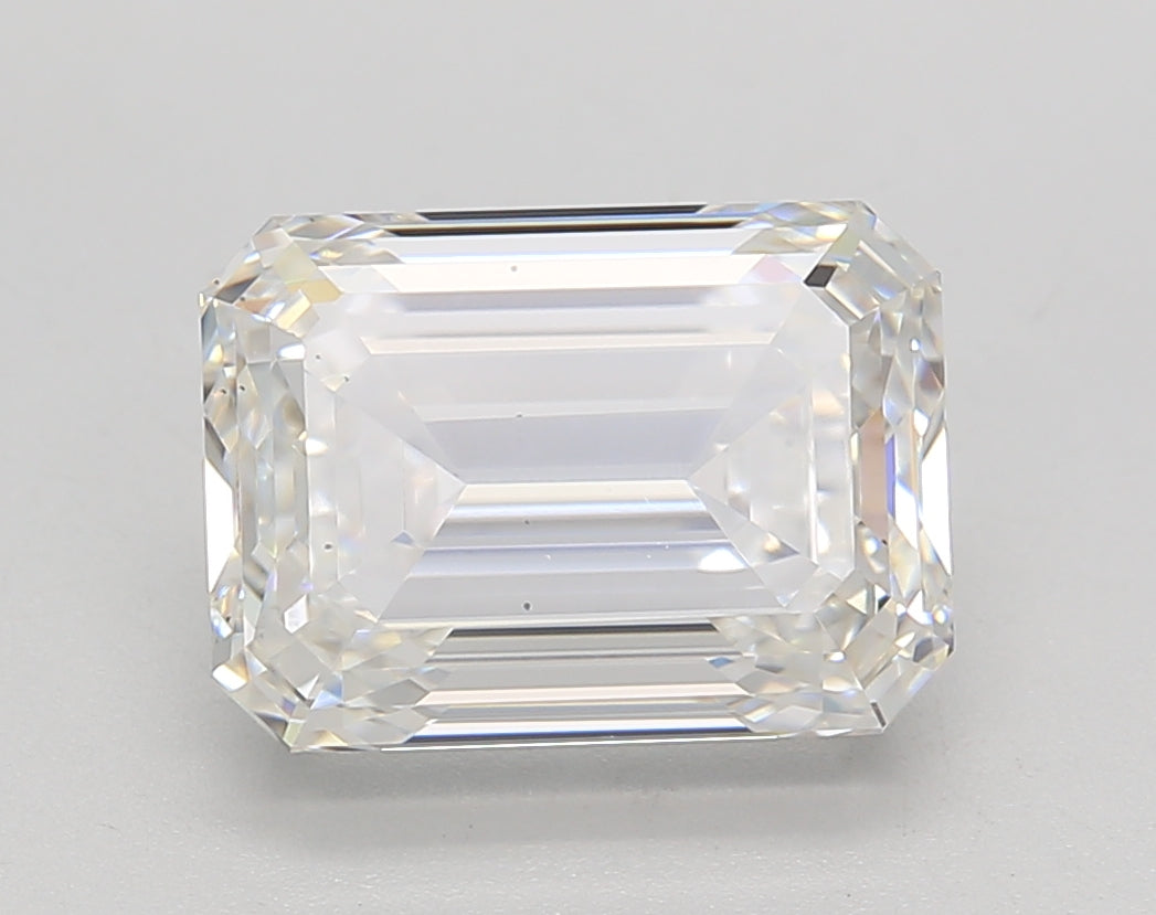 IGI Certified 4.01 CT G Color SI1 Emerald Cut Lab-Grown Diamond