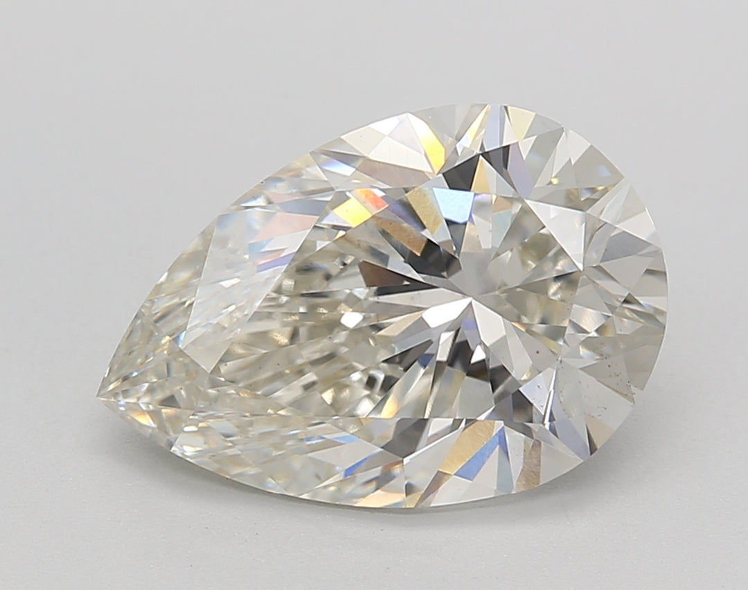 IGI Certified 4.04 ct Pear CVD Diamond H VS1