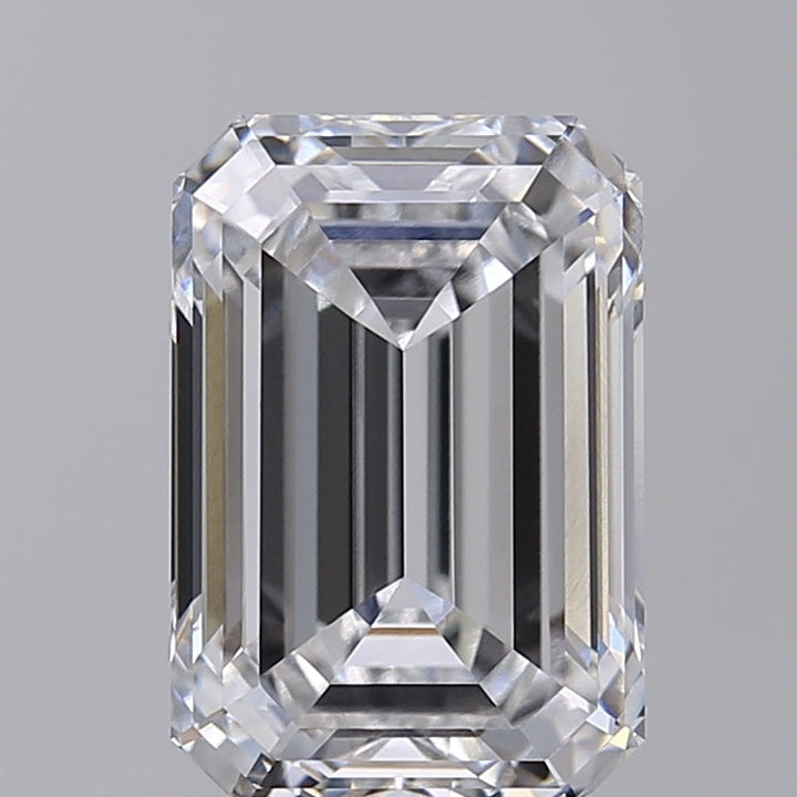 IGI Certified 4.05 CT Emerald Cut Lab Grown Diamond, D Color, VS1 Clarity