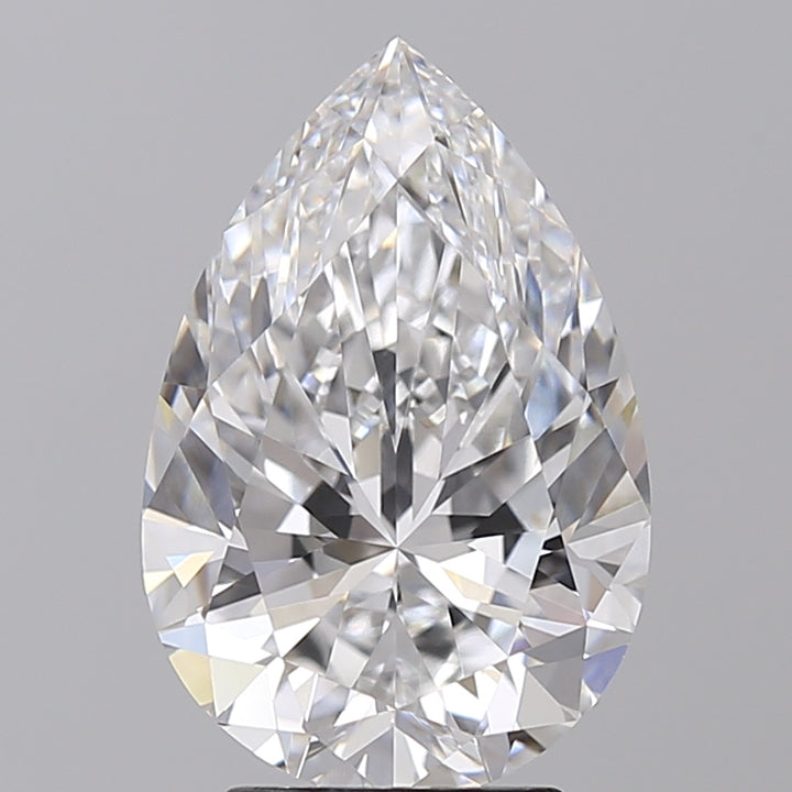 IGI Certified 4.05 ct Pear CVD Lab Grown Diamond D VS1