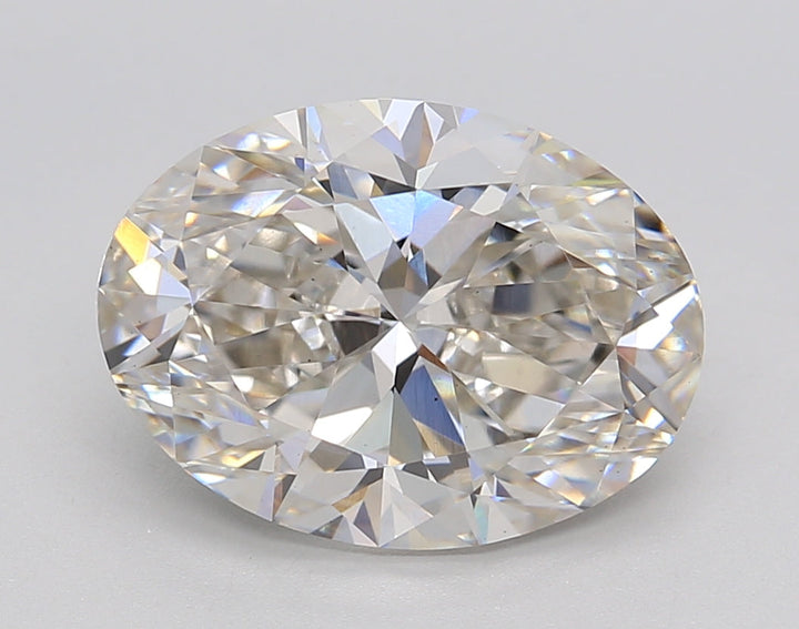 IGI Certified 4.07 CT Oval Cut Lab-Grown Diamond, H Color, VS1 Clarity