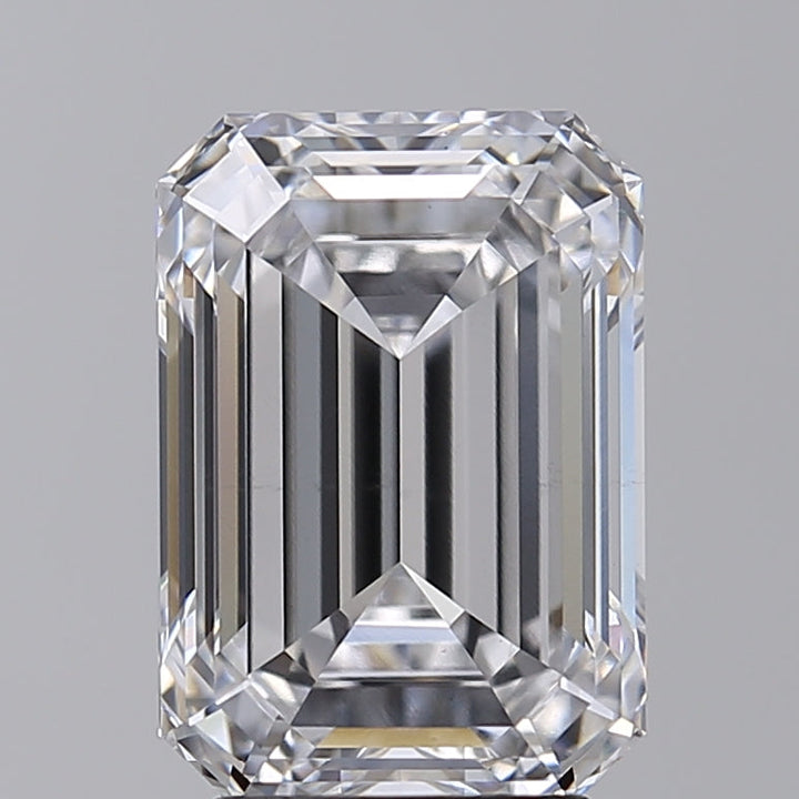 IGI Certified 4.09 CT Emerald Cut Lab Grown Diamond, D Color, VS1 Clarity