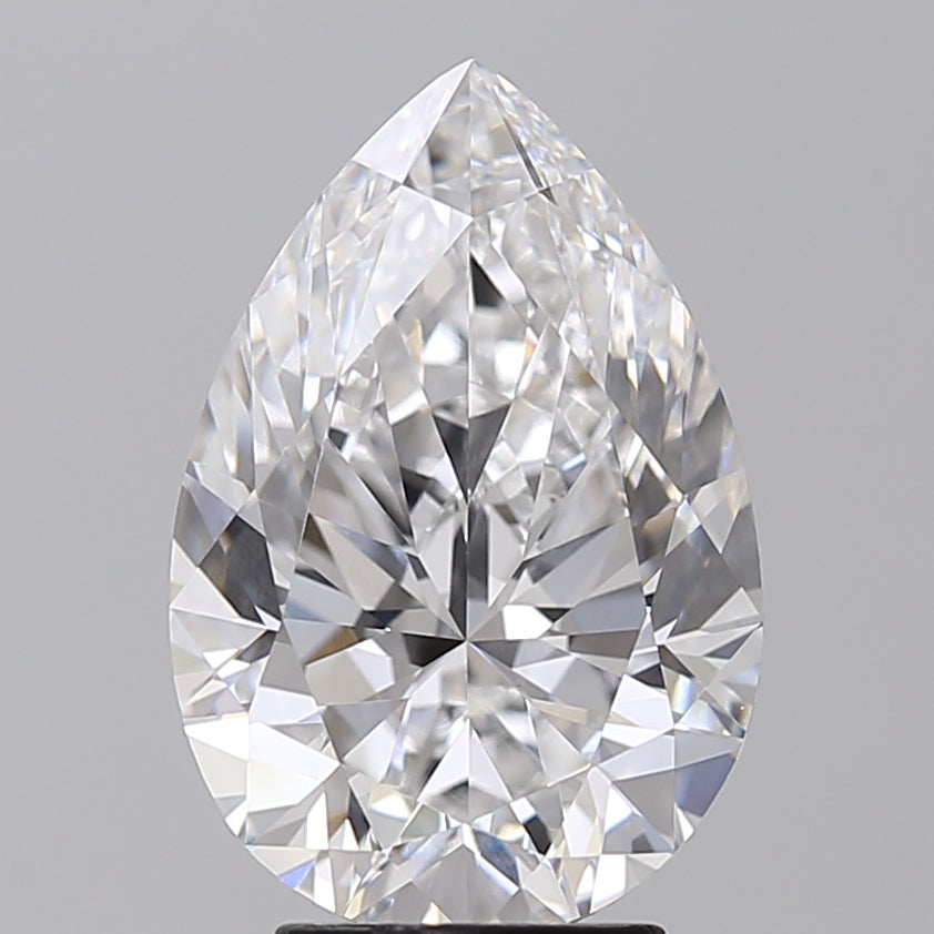 IGI Certified 4.19 CT Pear Cut Lab Grown Diamond - D Color, VVS2 Clarity
