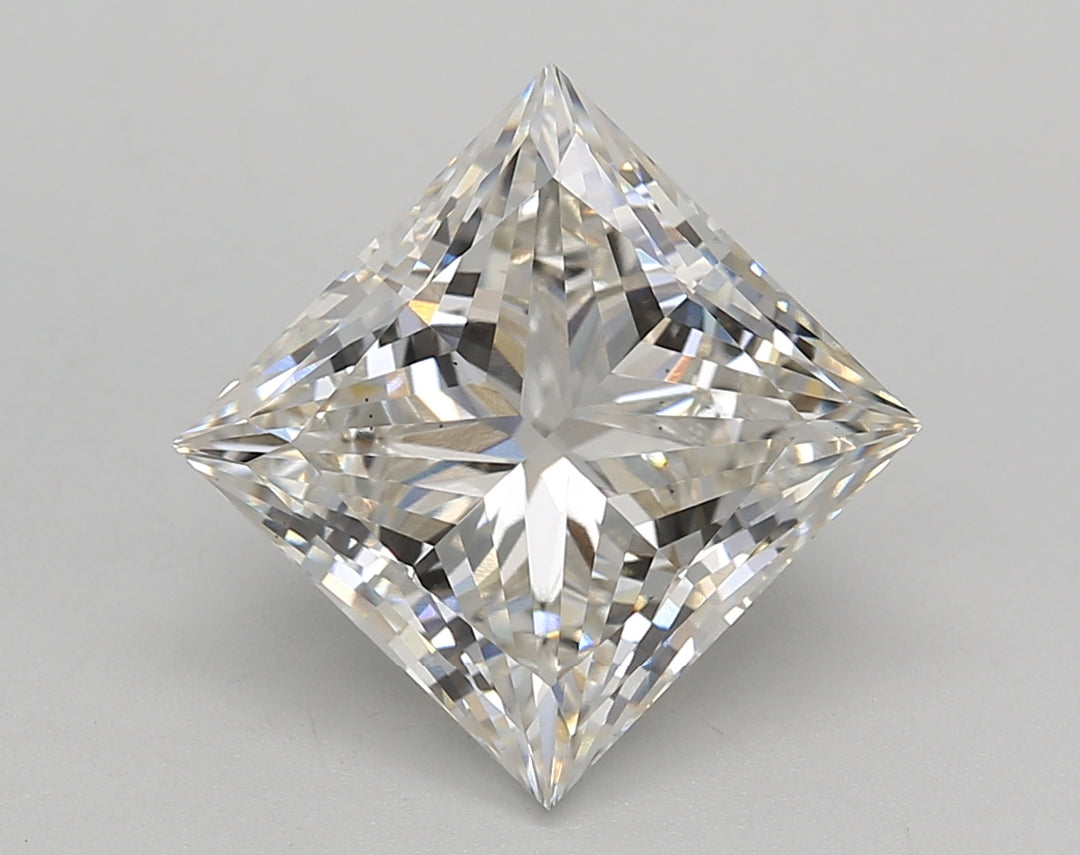 IGI Certified 4.24 CT Princess Cut Lab Grown Diamond - H Color, VS2 Clarity