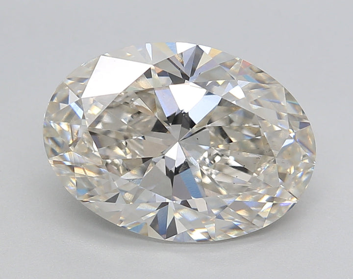 IGI Certified 4.26 CT Oval Cut Lab-Grown Diamond, H Color, VS2 Clarity